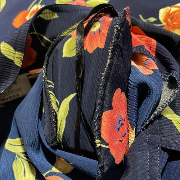 Kathie Lee Women Floral Button Down Dress - Picture 7 of 9